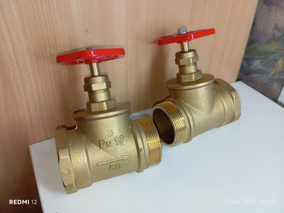 Крани шаров  3/4і ду 32, 50 пожежні ду 50. ніпеля  25*40