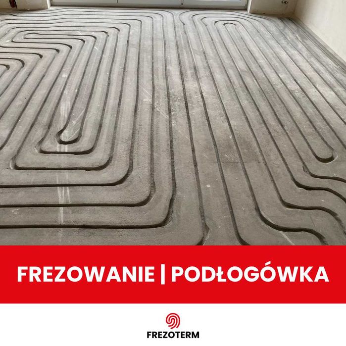 Frezowanie pod ogrzewanie podłogowe | Frezowanie posadzki | Podłogówka