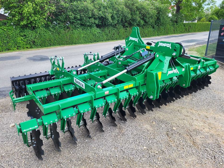 brona talerzowa hydrauliczna JANPOL SHREK 5m 560 talerz daszek 600 HIT