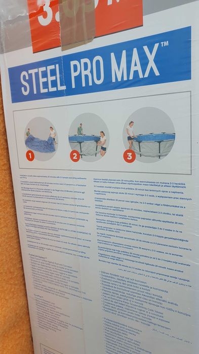 Basen 3metry stelarz pokrowiec filtr dodatki podkłady