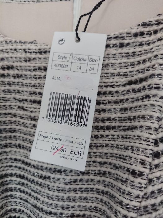 Vestido LANIDOR NOVO com etiqueta XS/S tam 34