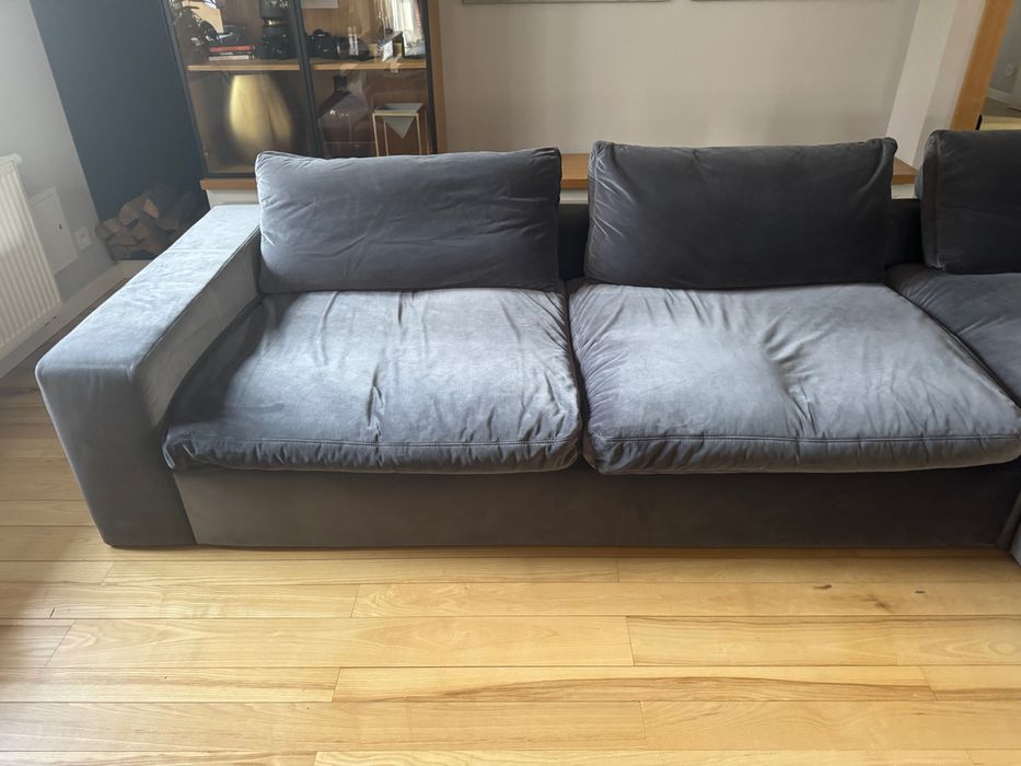 Sofa kanapa narożnik duża wygodna antracyt 360x120x270
