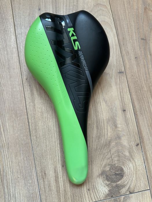Siodełko rowerowe Kellys KLS czarno zielone