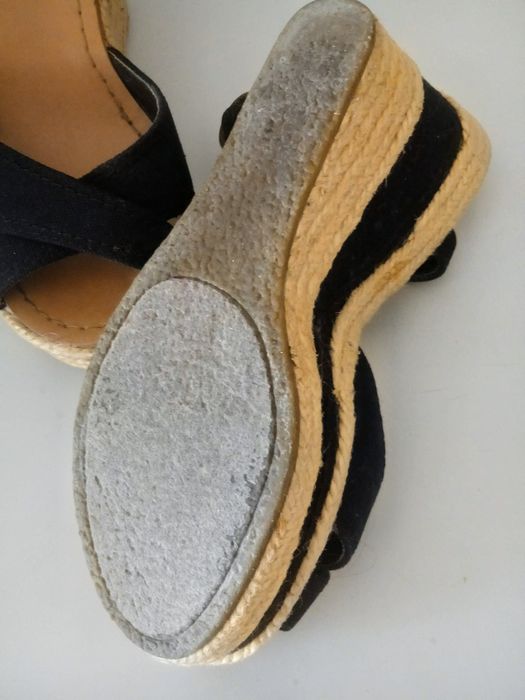 Sandálias originais Nine West, de cunha N. 36 - Bom estado