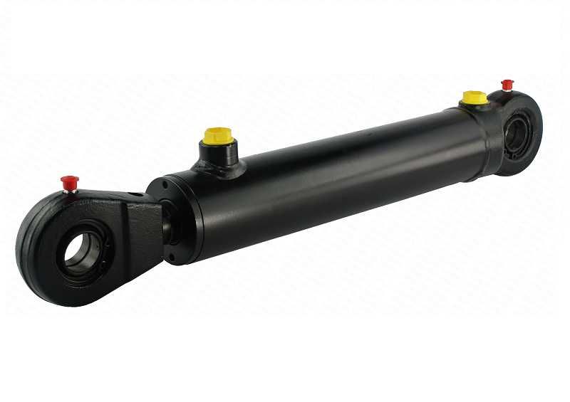 Siłownik hydrauliczny 2-stronny skok / wysuw 250 mm BARDZO MOCNY GRUBY