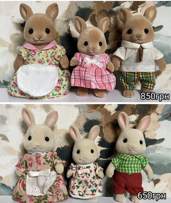Sylvanian families calico critters семья чихуахуа ежиков белочек