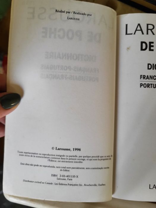 Dicionário Larousse de Poche Français-Portugais / Português-Francês
