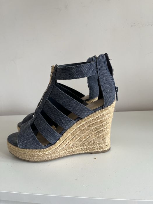 Graceland sandały espadryle na koturnie 39 granatowe