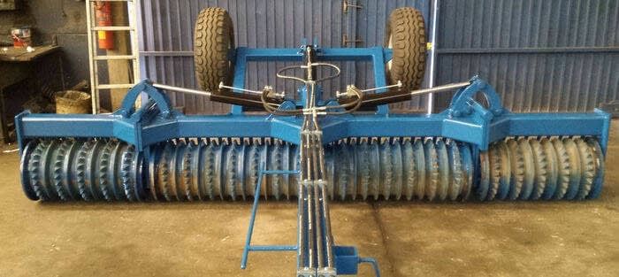 Rolo Dentado Compactador 450mm de Sementeira Novo– 4Metros