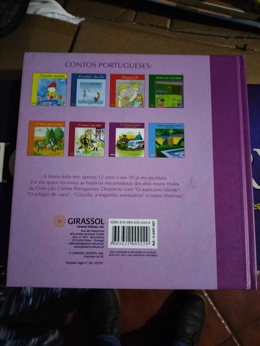 Livro infantil O autocarro falante, mais dois contos.