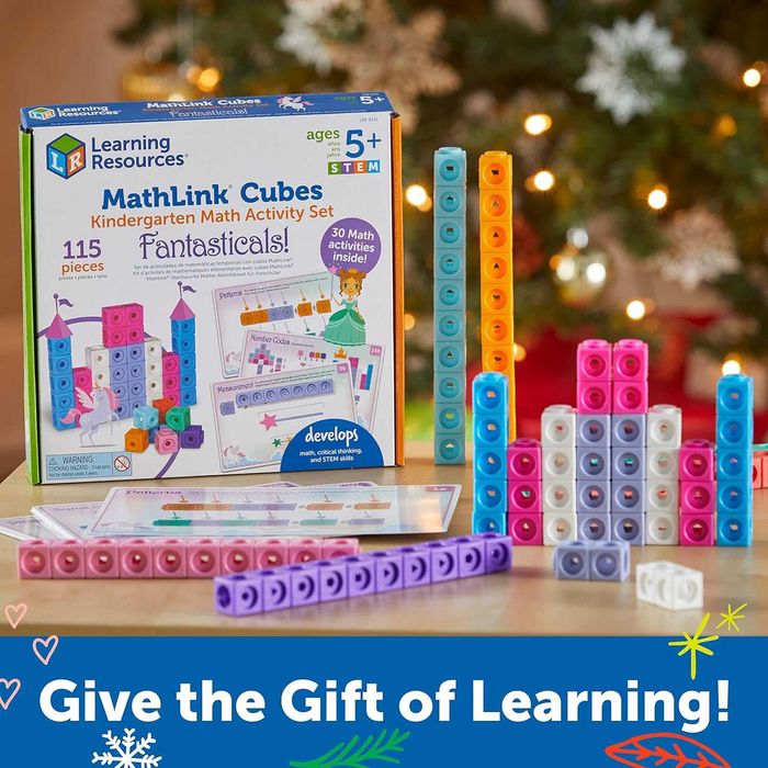 Математичний набір  MathLink Cubes,115 елементів Learning Resource