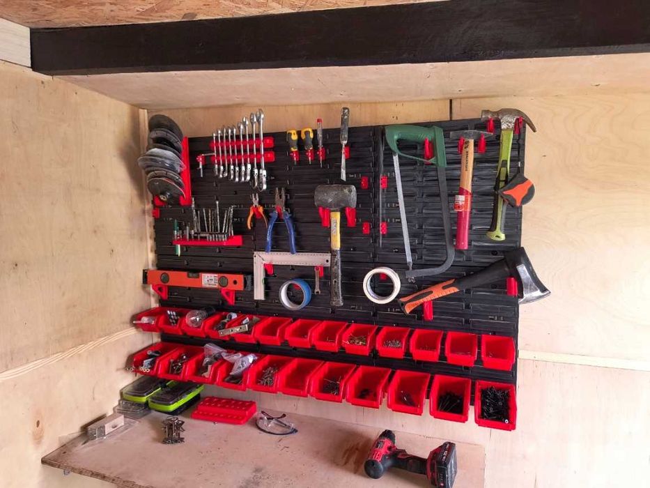 Zestaw 10w1 XXL Tablica Narzędziowa Garażowa 120x80 Ścianka Warsztat