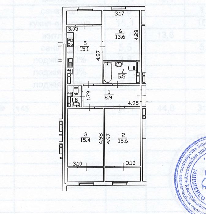 Продаж 3х кімнатної квартири в ЖК Новая Англія