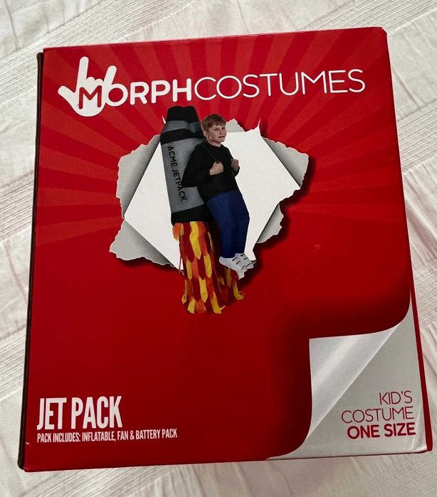 Fato carnaval mascara insuflável Jetpack para crianças