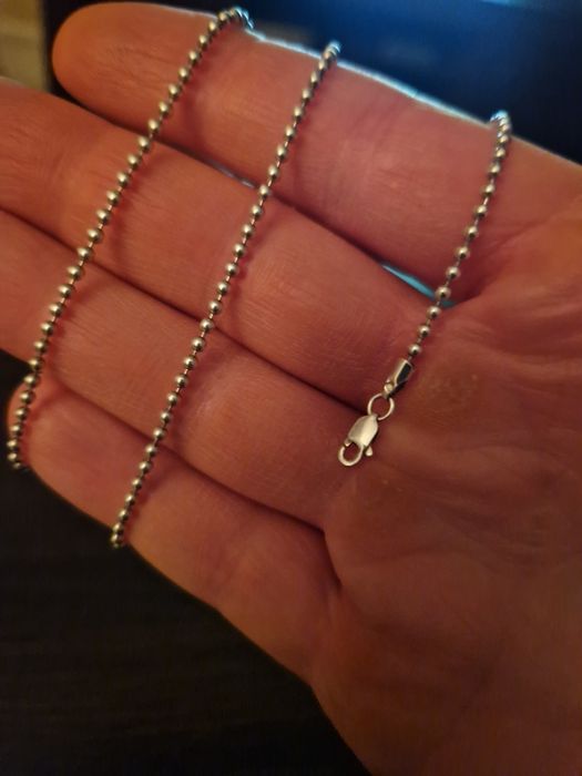 Łańcuszek srebrny kulkowy 2mm