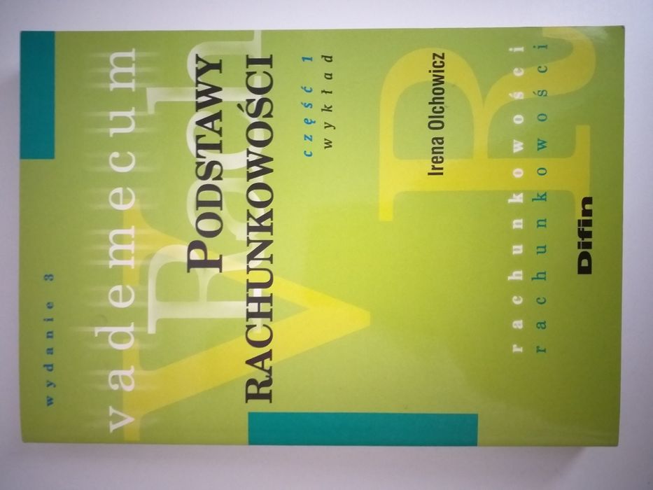 Podstawy rachunkowości vademecum Irena Olchowicz
