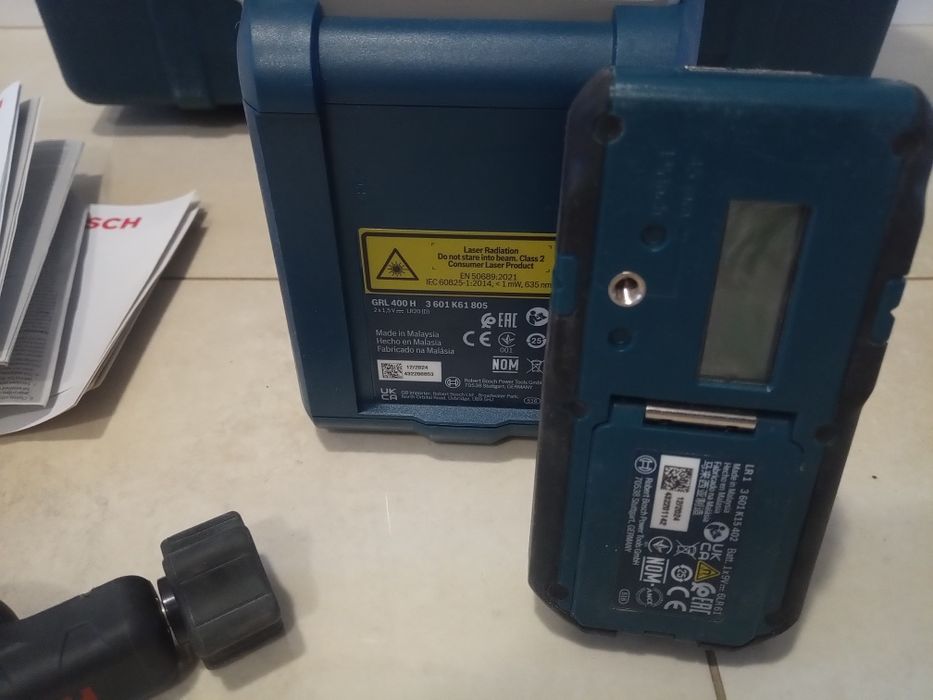 Niwelator laserowy Bosch grl 400H, 2024r ,laser, detektor lr1