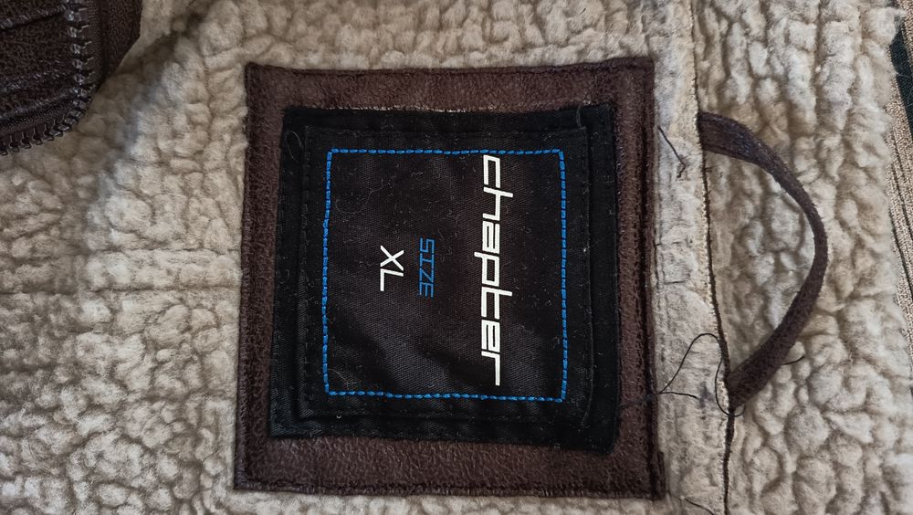 Kożuch męski sztuczny krótka z misiem pilotka