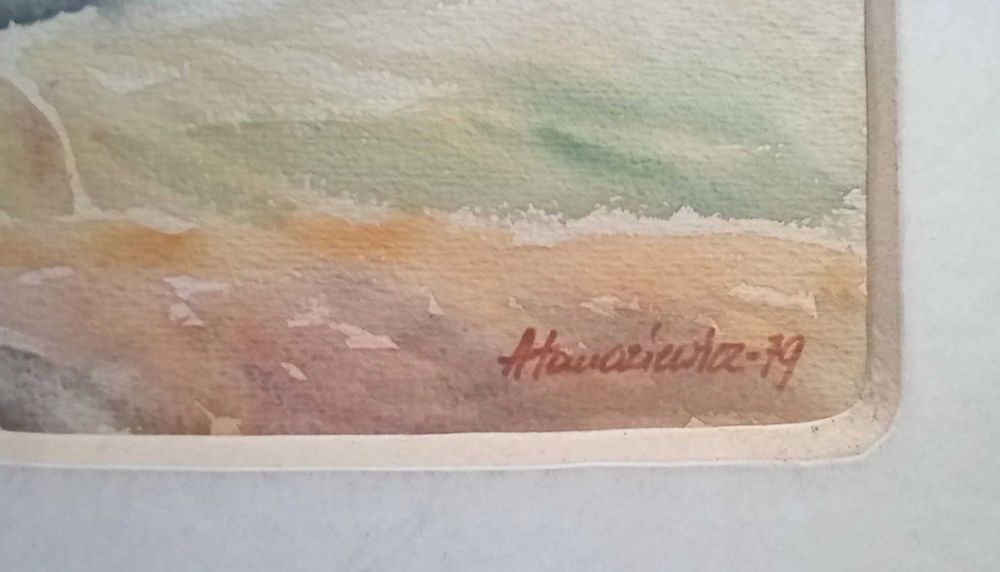 Obraz  pejzaż  bez ramy