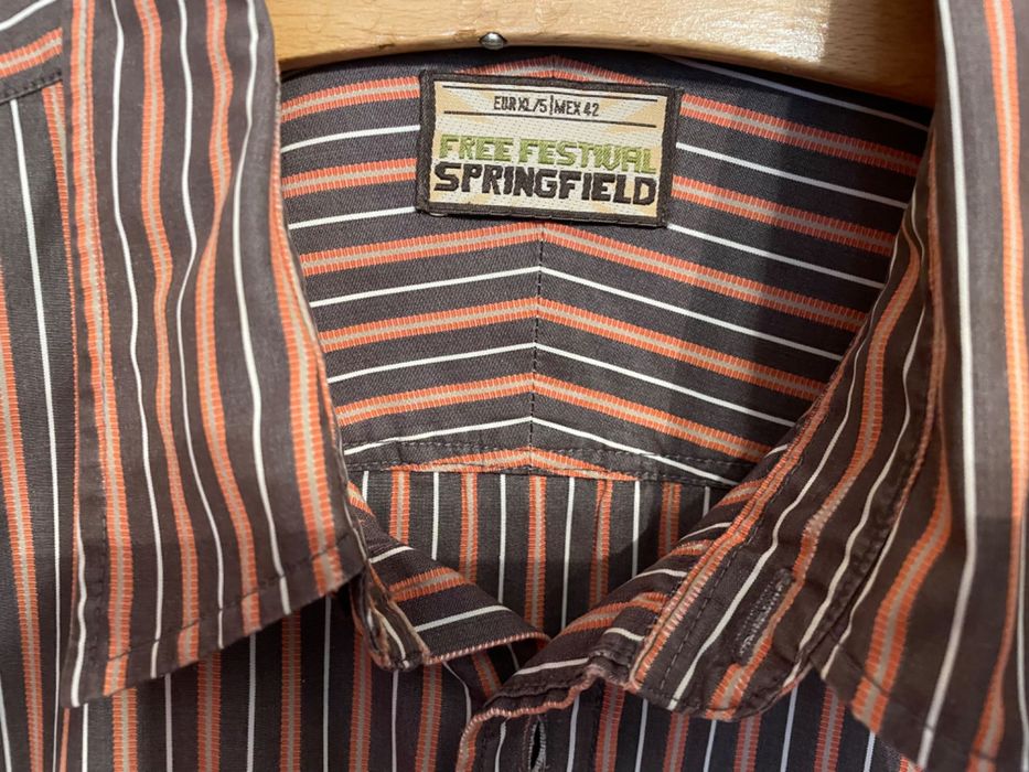 Świetna koszula Springfield w paski, r. XL
