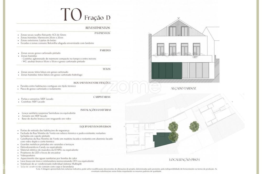 Apartamento T0 D Condominio Moinho de Vento