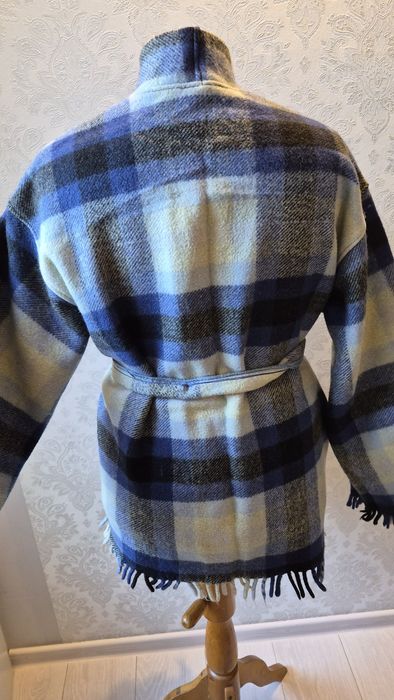 100%wełna kimono unikat narzutka kurtka