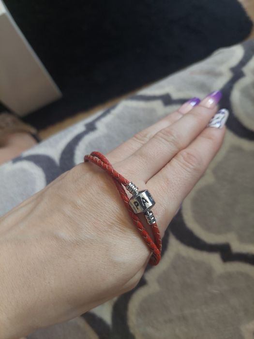 Bransoletka Pandory skórzana