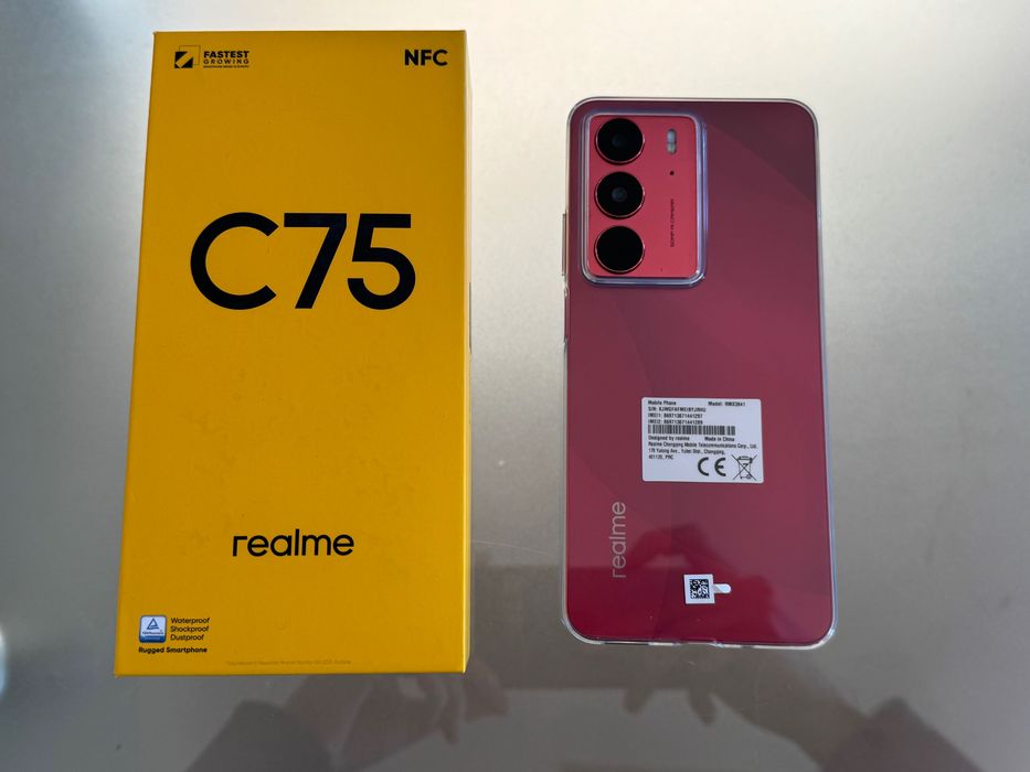 Realme c75  red telefon
