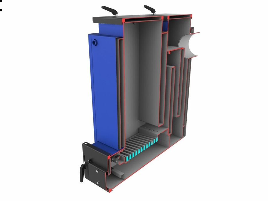 Котел шахтний Холмова Bizon Trio 25 кВт з верхньою загрузкою, сталь 5