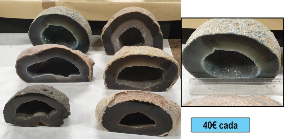 31 Geodos Ágata Natural - diversos