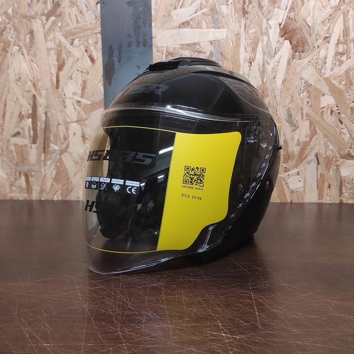 Używany kask motocyklowy HSR HS835 czarny połysk rozmiar 2XL