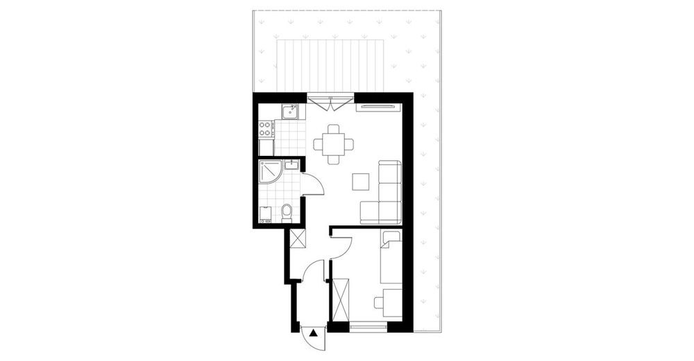 2-pokojowy apartament inwestycyjny 36m2 + ogródek