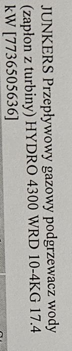 Terma gazowa Junkers