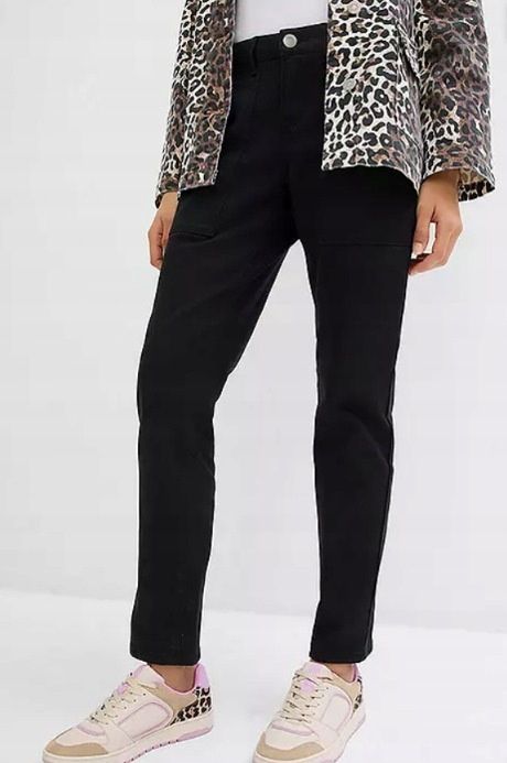 B.P.C spodnie boyfriend 7/8 czarne 52.