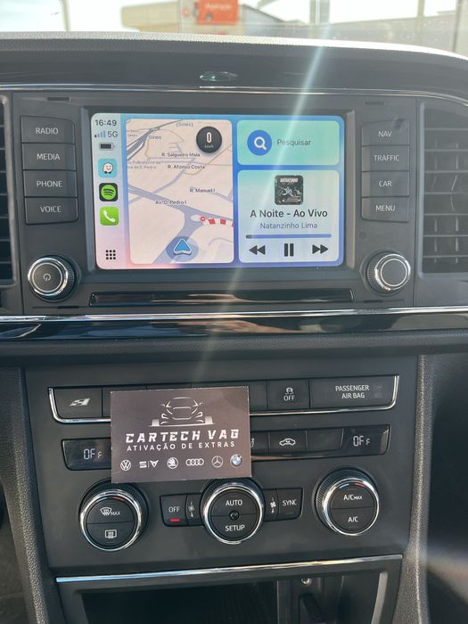 Ativação Carplay/Androidauto Mercedes todas as classes Vw Seat Skoda