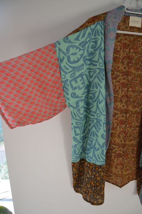 Sissel Edelbo kimono 100% silk jedwab one size
