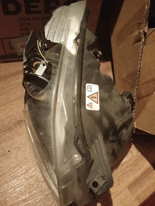 Фара левая ксенон с линзой и шторками ford escepe 2014 рабочий