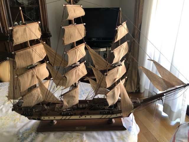 Maravilhosa Caravela CLIPPER sec. XIX, peça decorativa feita à mão