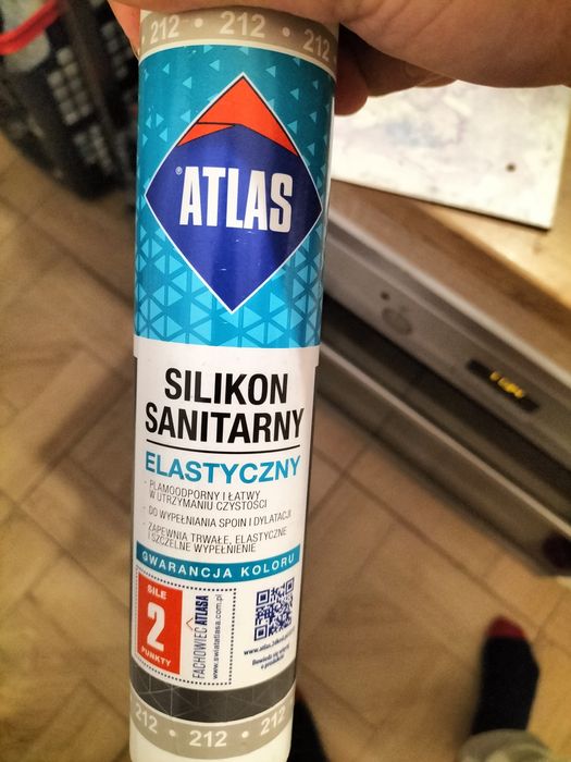 Silikon sanitarny elastyczny atlas 204
