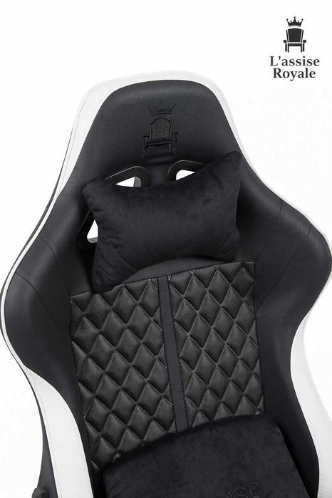 Fotel Gamingowy pikowany PREMIUM Obrotowy Biurowy Regulowany