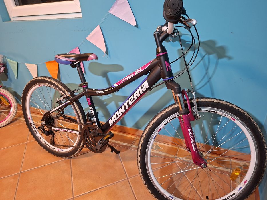 Rower górski dziewczęcy Monteria 24 rower dla dziewczynki góral mtb