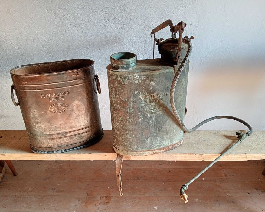 Máquina antiga de sulfatar