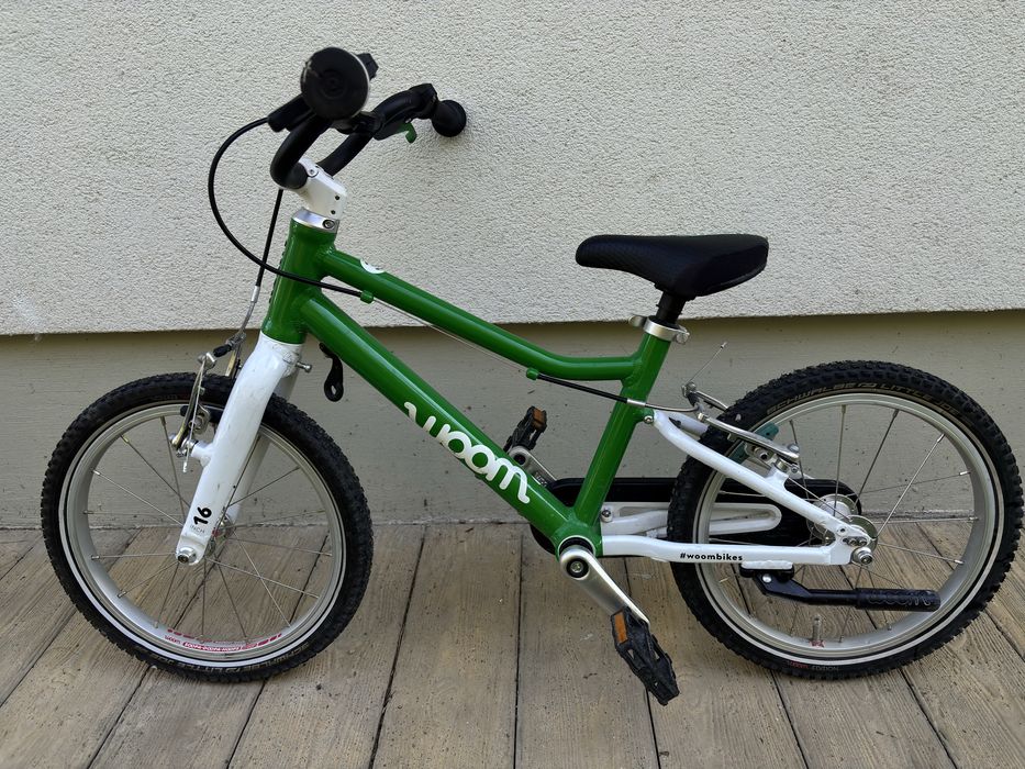 Woom 3 16” Lekki rower dziecięcy Premium Zielony