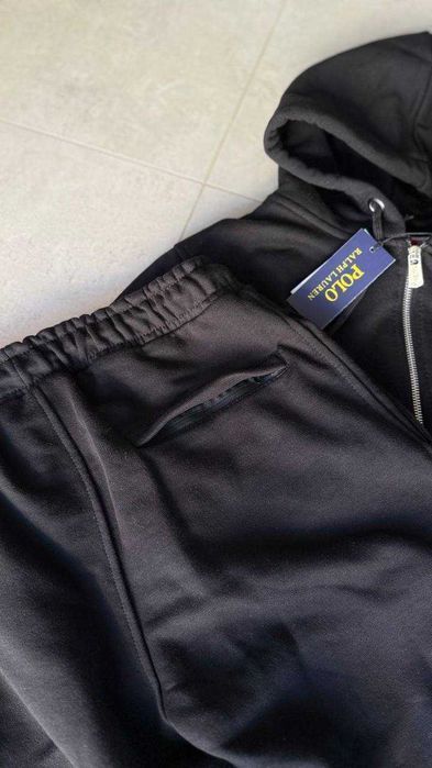 Чоловічий Мужской Спортивний костюм Polo Ralph Lauren Black
