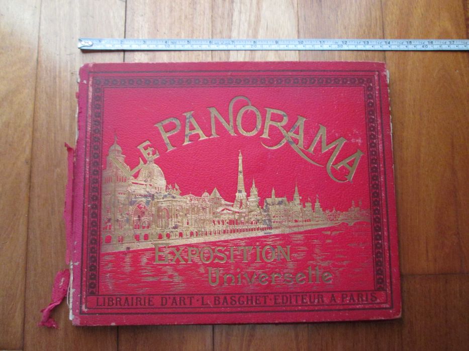 Livro Álbum Antigo - Paris 1900 - Le Panorama - Exposition Universelle