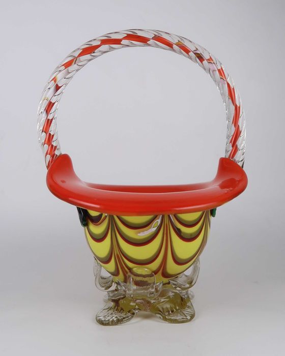 Cesta em vidro murano 22.5 cm