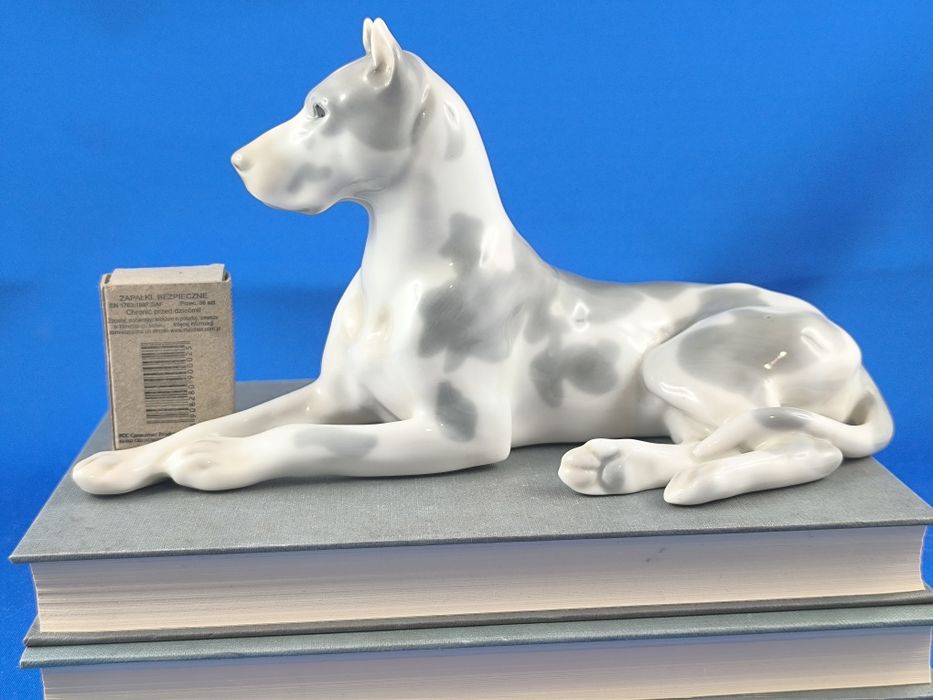 Dog niemiecki Łomonosow LFZ #pies #porcelana #dekoracja #Rosja #ZSRR