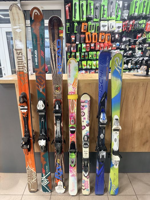 РОЗПРОДАЖ! Гірські б/у лижі