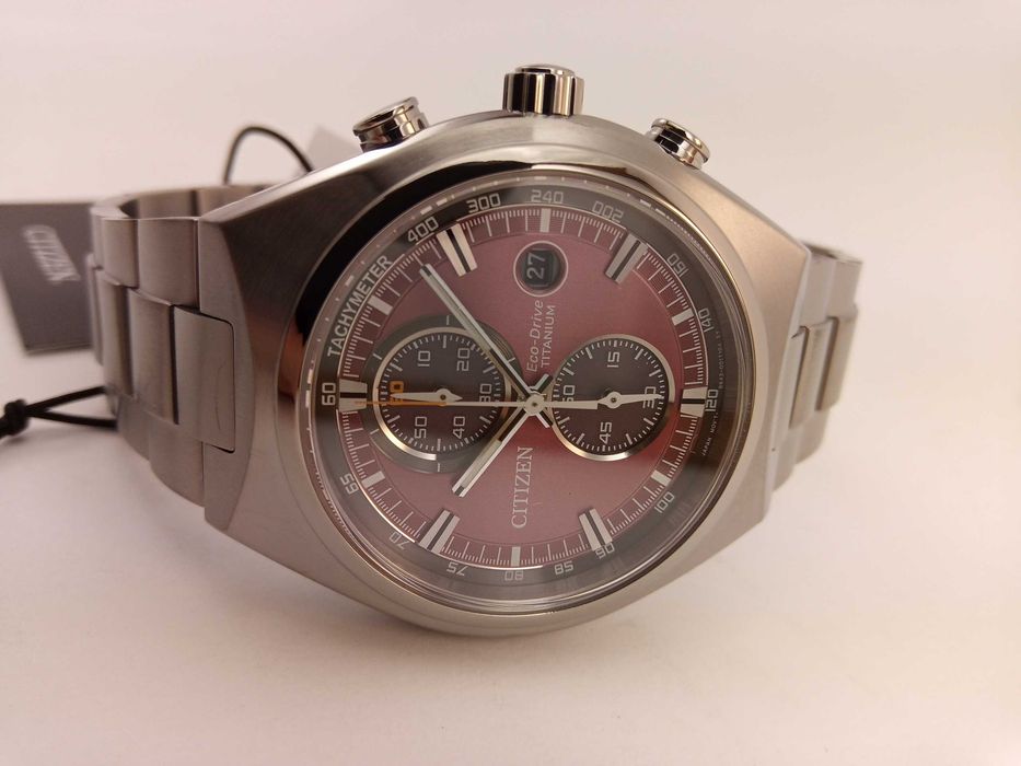 Титановые мужские часы Citizen Eco-Drive CA7090-52X - сапфир