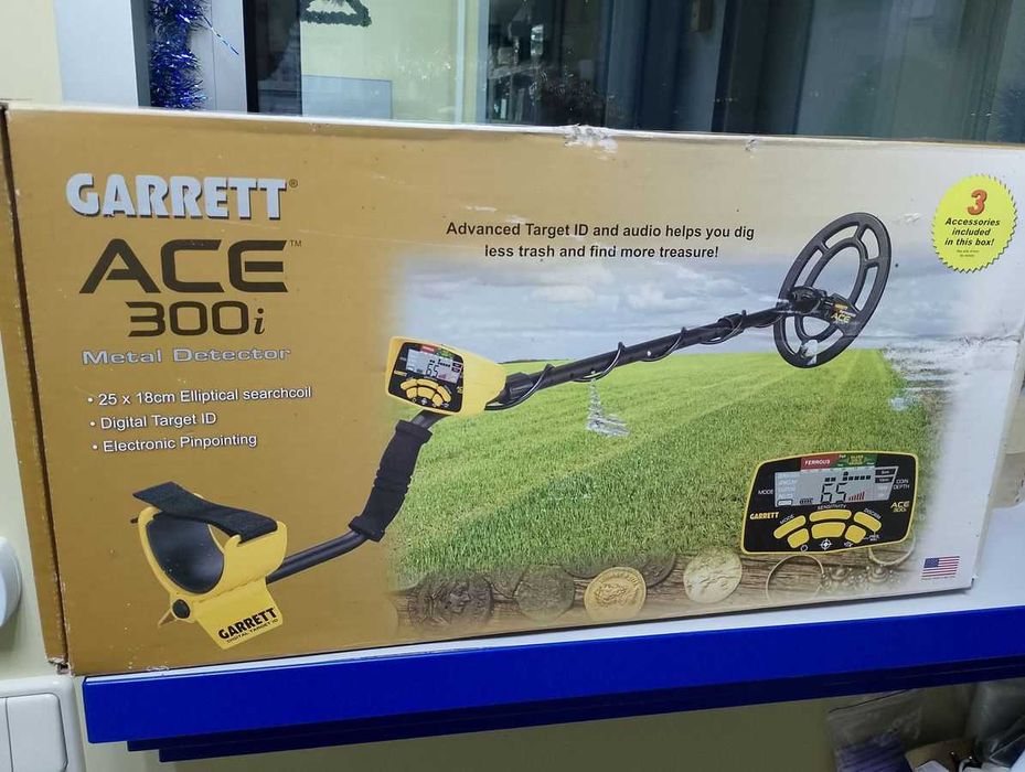 Металлоискатель Garrett Аce 300i Металодетектор Гаррет АСЕ бу